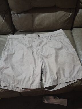 Women’s Relaxed Fit Tan Bermuda Shorts